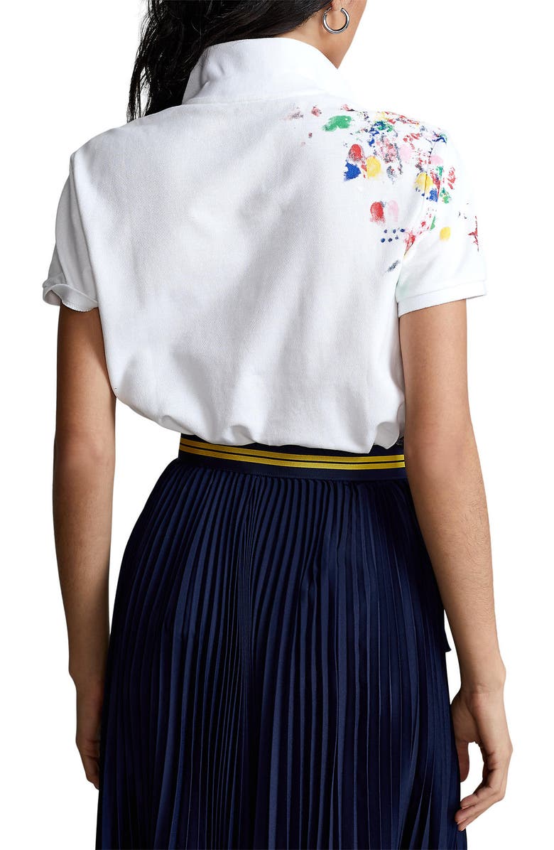 Polo Ralph Lauren Classic Fit Paint Splatter Cotton Polo, Alternate, color,
