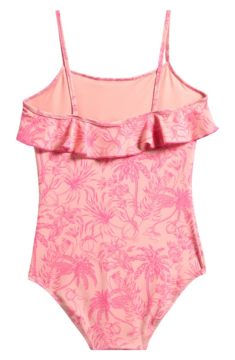 Boardies Kids
 Sully Ruffle One-Piece Swimsuit, Alternate, color, Peach