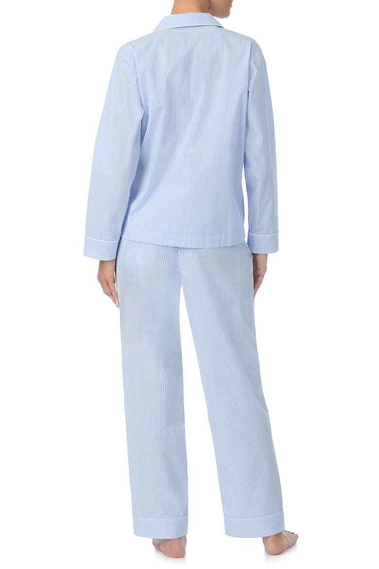 Stripe Long Sleeve Cotton Pajamas, Alternate, color, BLUE STRIPE