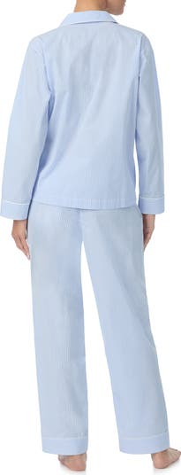 Stripe Long Sleeve Cotton Pajamas