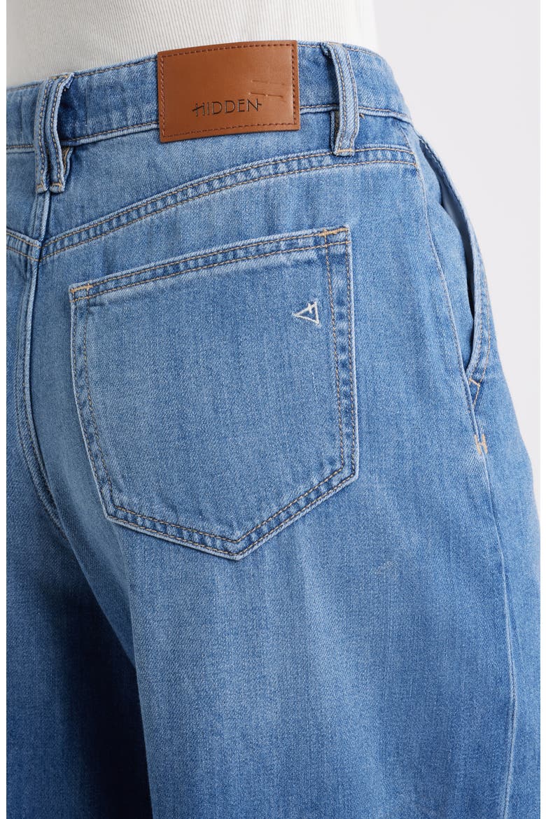 High Waist Super Wide Leg Jeans, Alternate, color, MEDIUM WASH