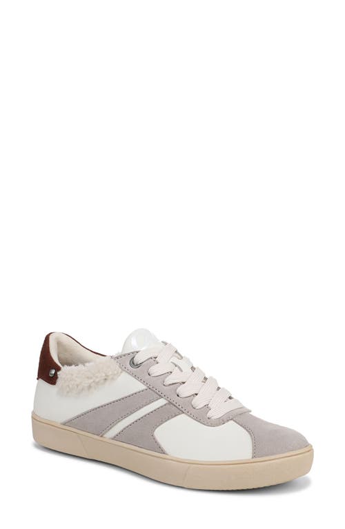 Naturalizer Medina Faux Fur Collar Sneaker In White