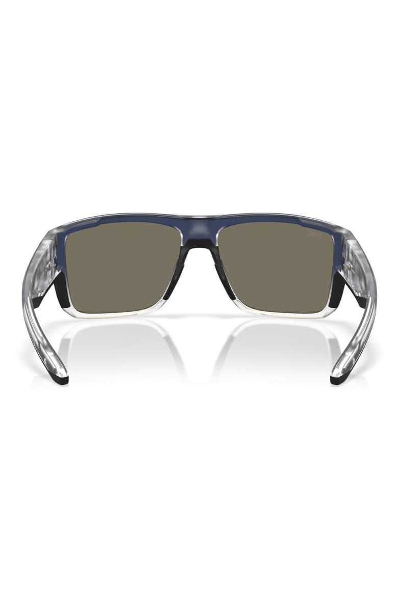 Taxman 59mm Polarized Rectangular Sunglasses, Alternate, color, DEEP BLUE FADE / BLUE 580G