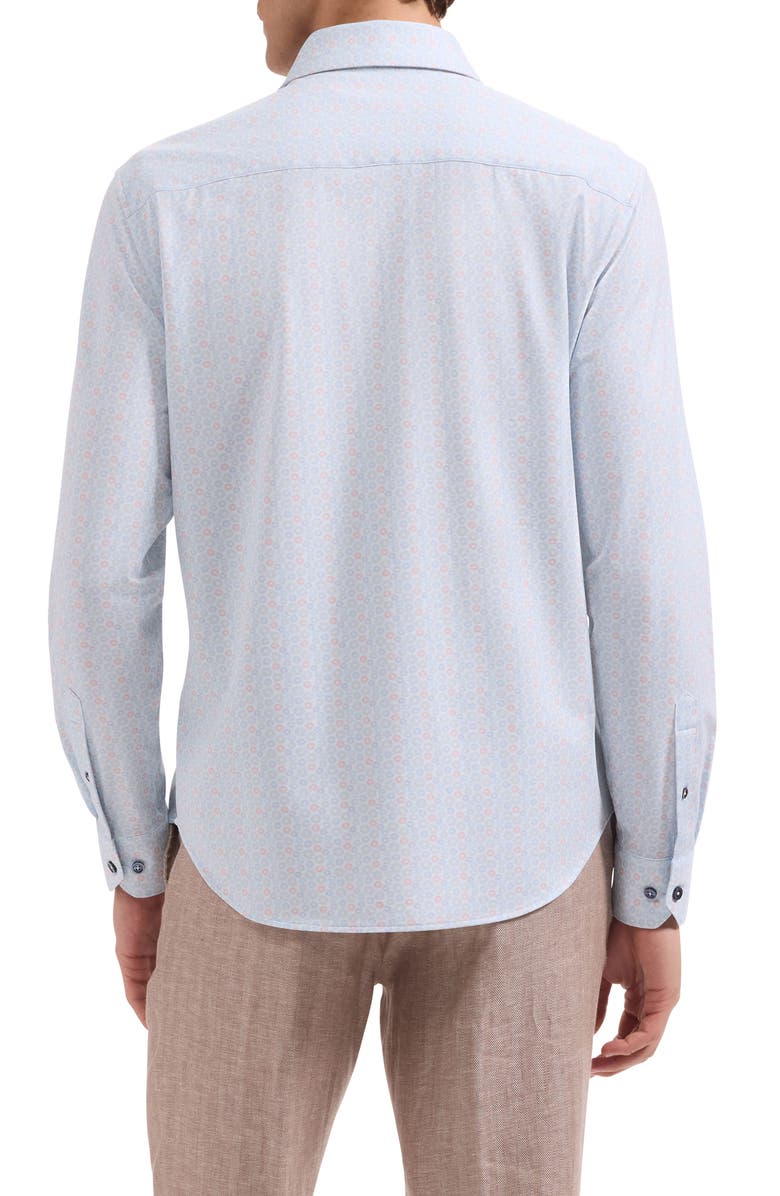 Bugatchi James OoohCotton<sup>®</sup> Button-Up Shirt, Alternate, color, Ice