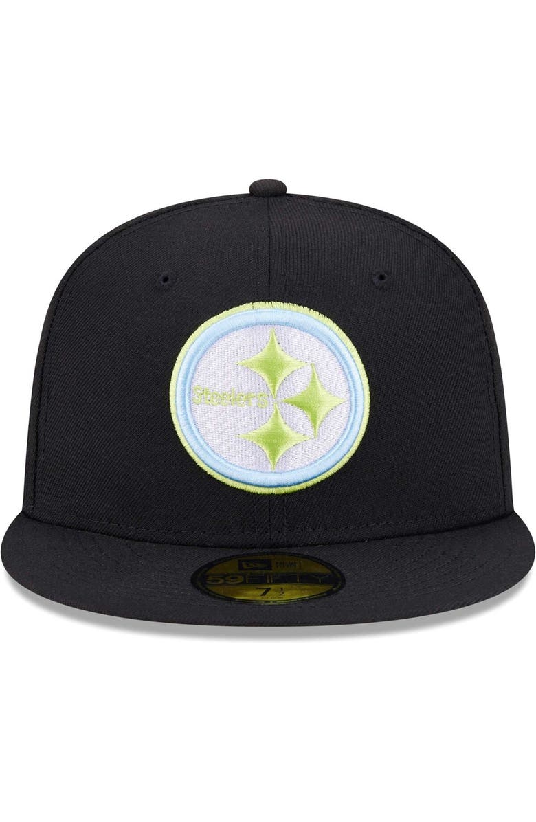 New Era Men's New Era Black Pittsburgh Steelers Multi 59FIFTY Fitted Hat, Alternate, color, 