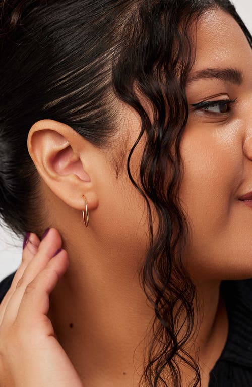 Ana Luisa Gold Hoop Earrings In White Gold