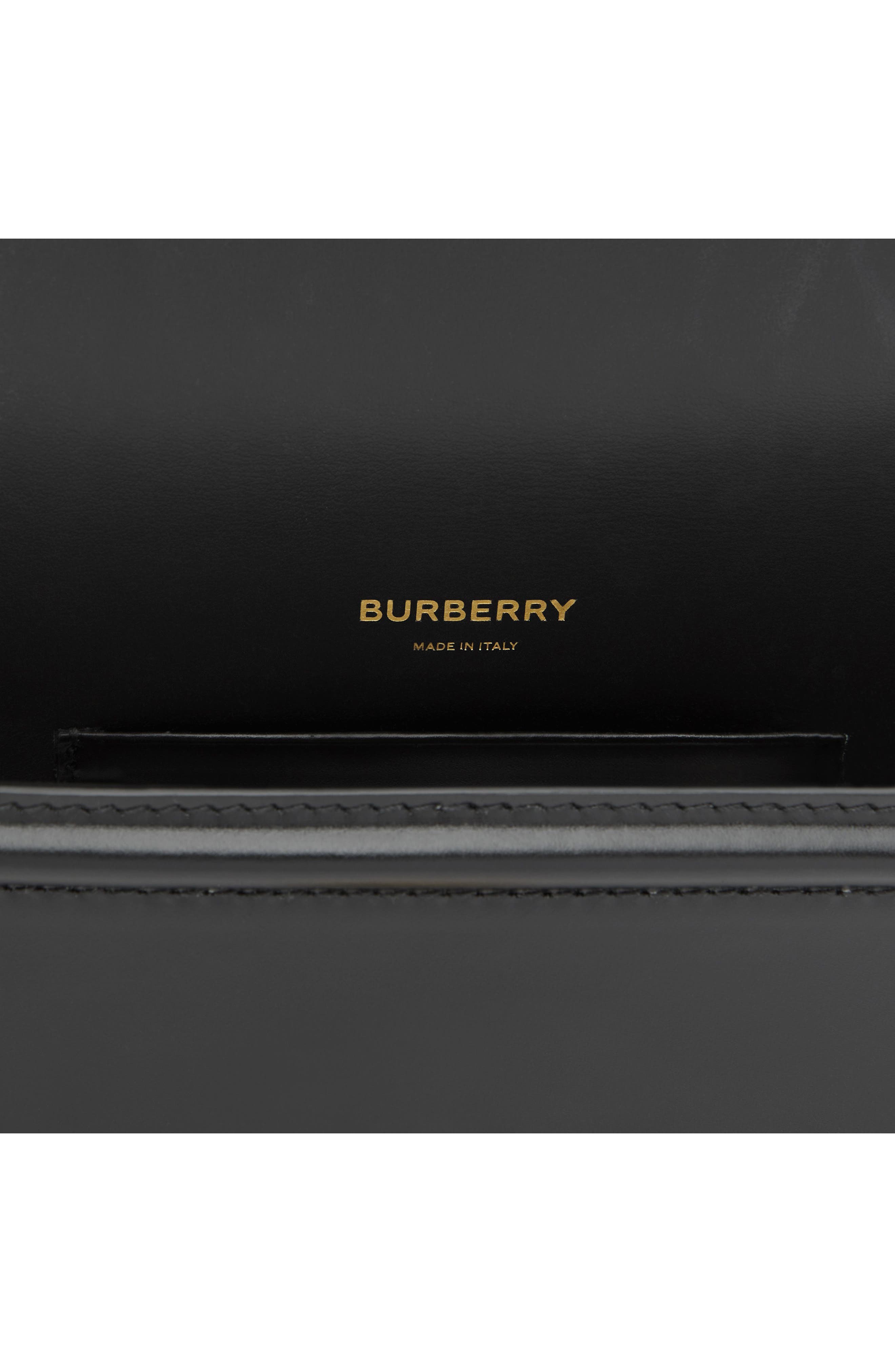 Burberry Mini Crystal TB Leather Crossbody Bag, Alternate, color, 