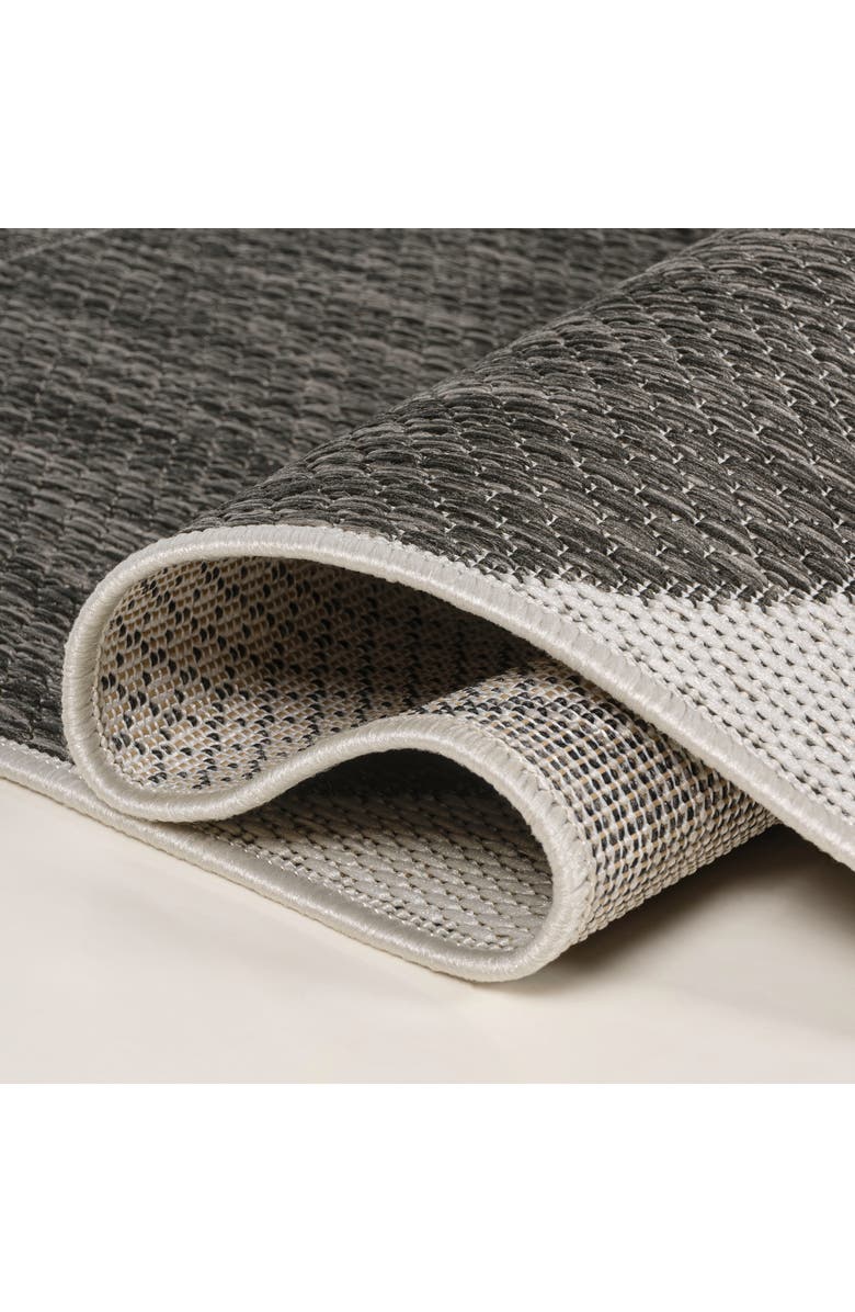 JONATHAN Y Rayna Modern Geometric Organic Shapes Indoor/Outdoor Area Rug, Alternate, color, Black/Cream