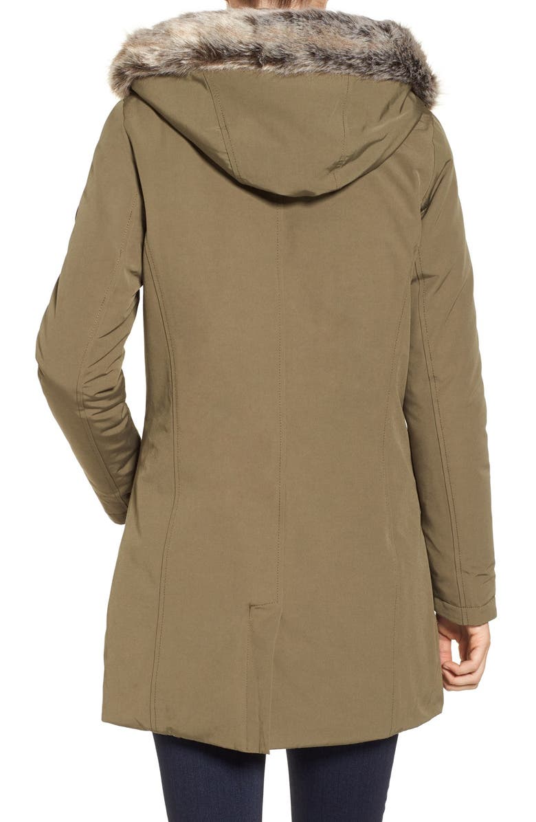 Barbour Epler Faux Fur Trim Waterproof Parka, Alternate, color,