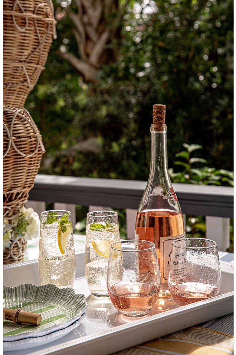 Provence Stemless Wine Glass, Alternate, color, CLEAR