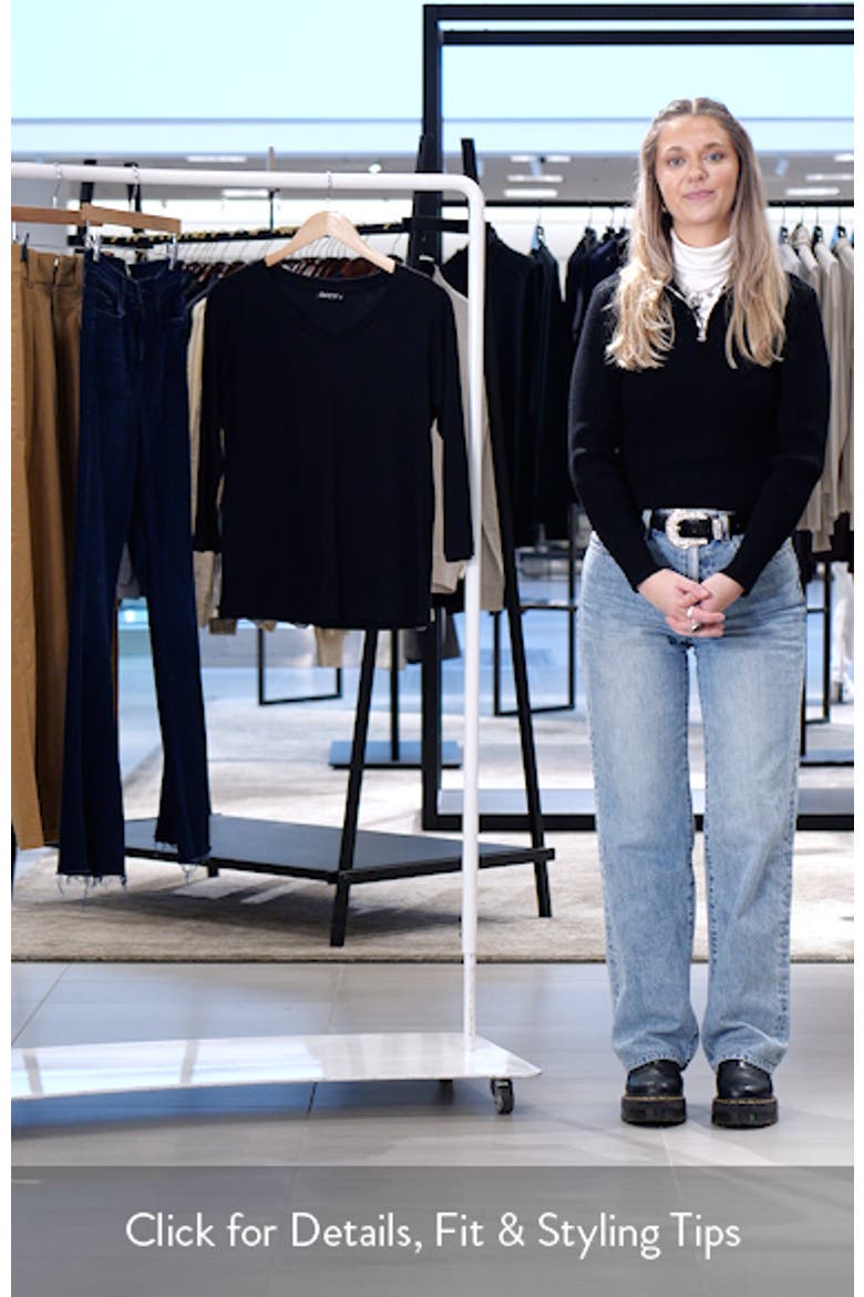 Three-Quarter Sleeve V-Neck T-Shirt video