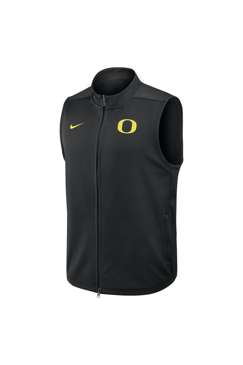 Men's Nike Black Oregon Ducks Primetime Victory Performance Full-Zip Vest, Alternate, color, Black