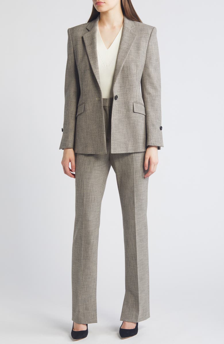 BOSS Janeri Notch Lapel Blazer, Alternate, color, Grey Jersey Fantasy