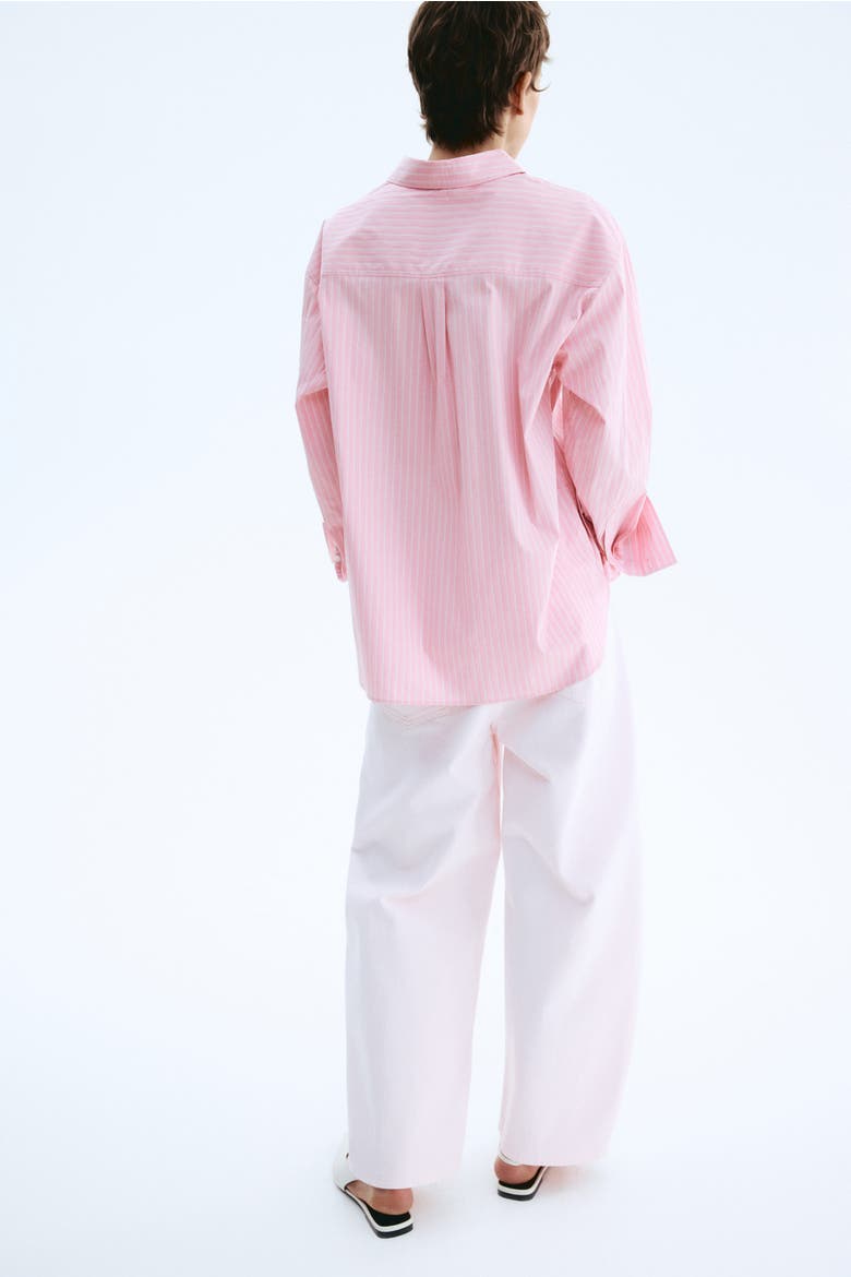Oversized Shirt, Alternate, color, Pink/striped
