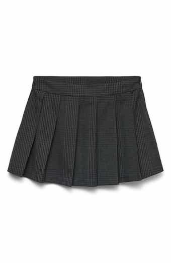 VERO MODA Unna Check Detail Pleated Miniskirt