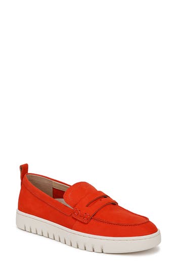 Vionic Uptown Hybrid Penny Loafer In Red