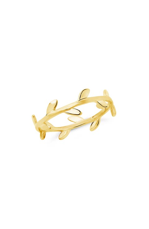 Liana Leaf Band Ring