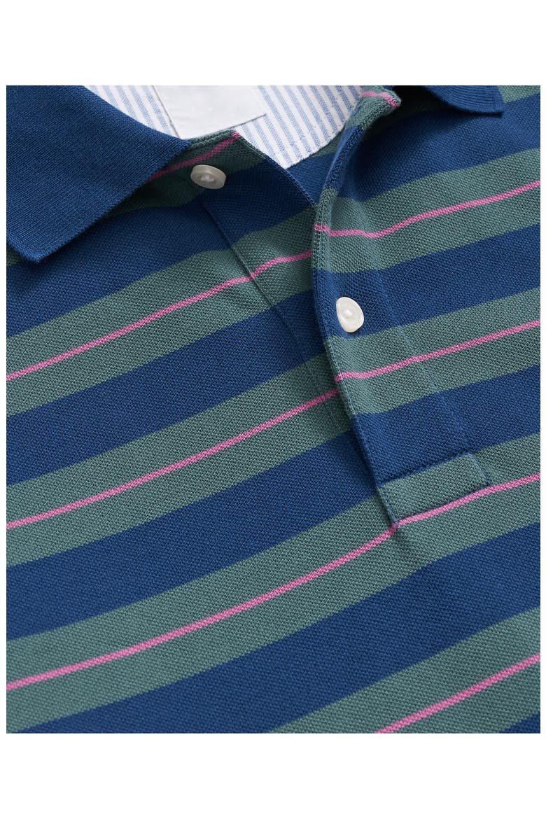 Stripe Stretch Cotton Piqué Polo, Alternate, color, GREEN MULTI
