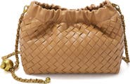 Adornia Woven Faux Leather Shoulder Bag