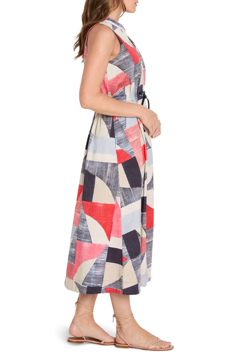 Set Sail Sienna Dress, Alternate, color, RED MULTI
