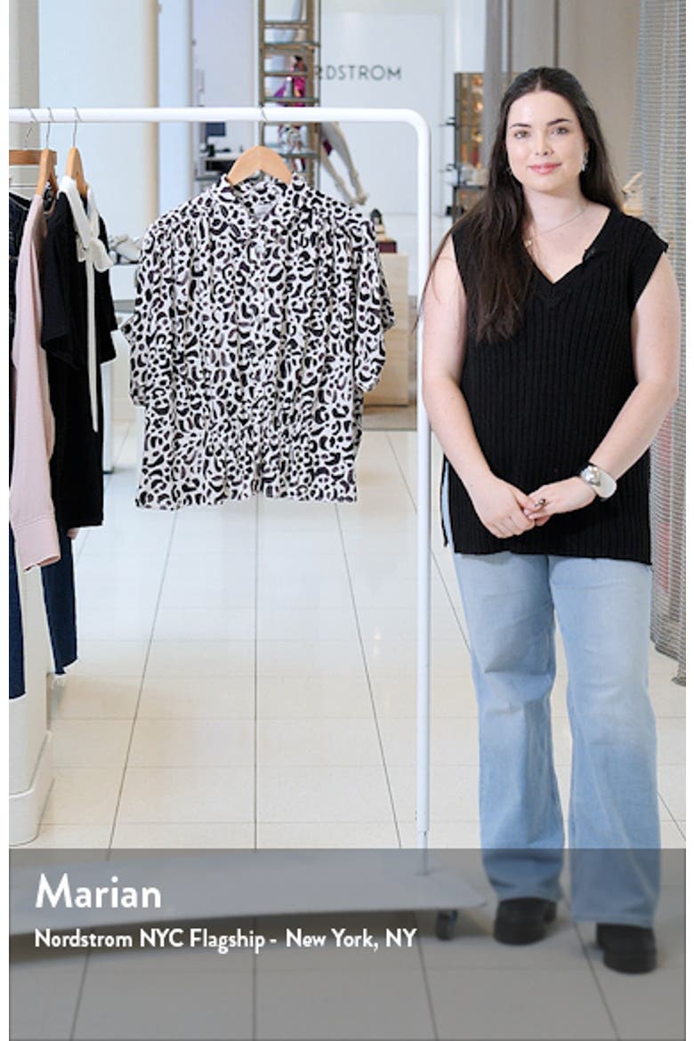 Animal Print Peplum Top video
