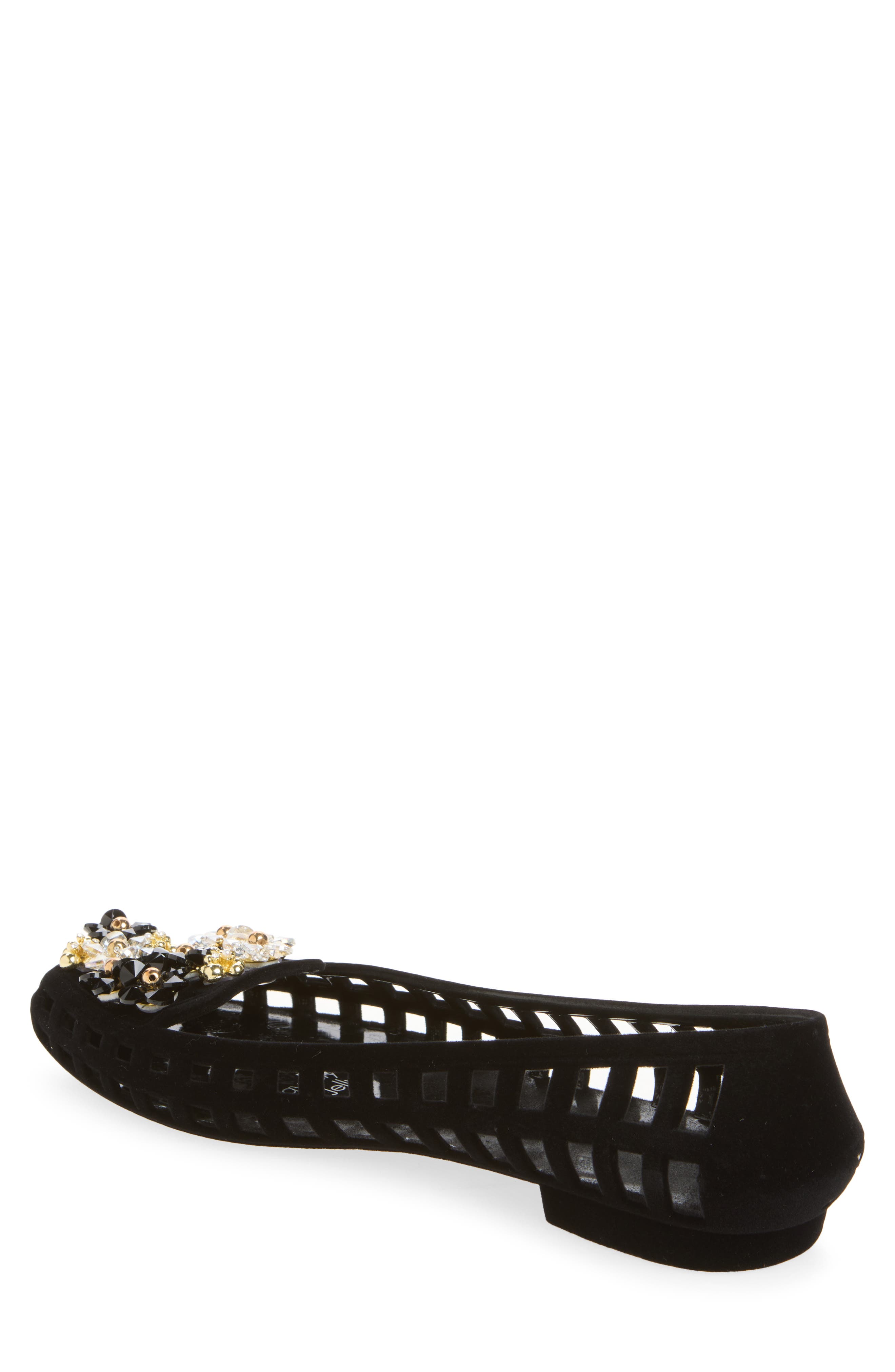 Aura Jelly Ballet Flat, Alternate, color, BLACK