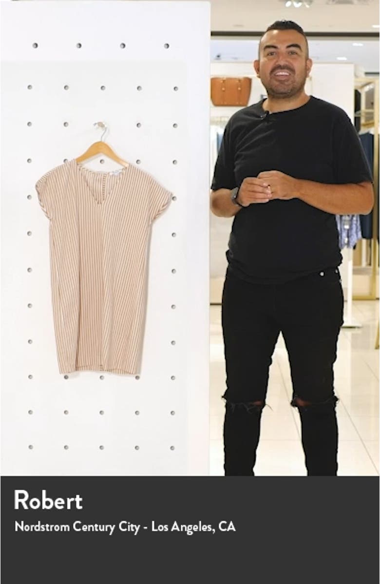 Stripe Button Back Easy Dress, sales video thumbnail