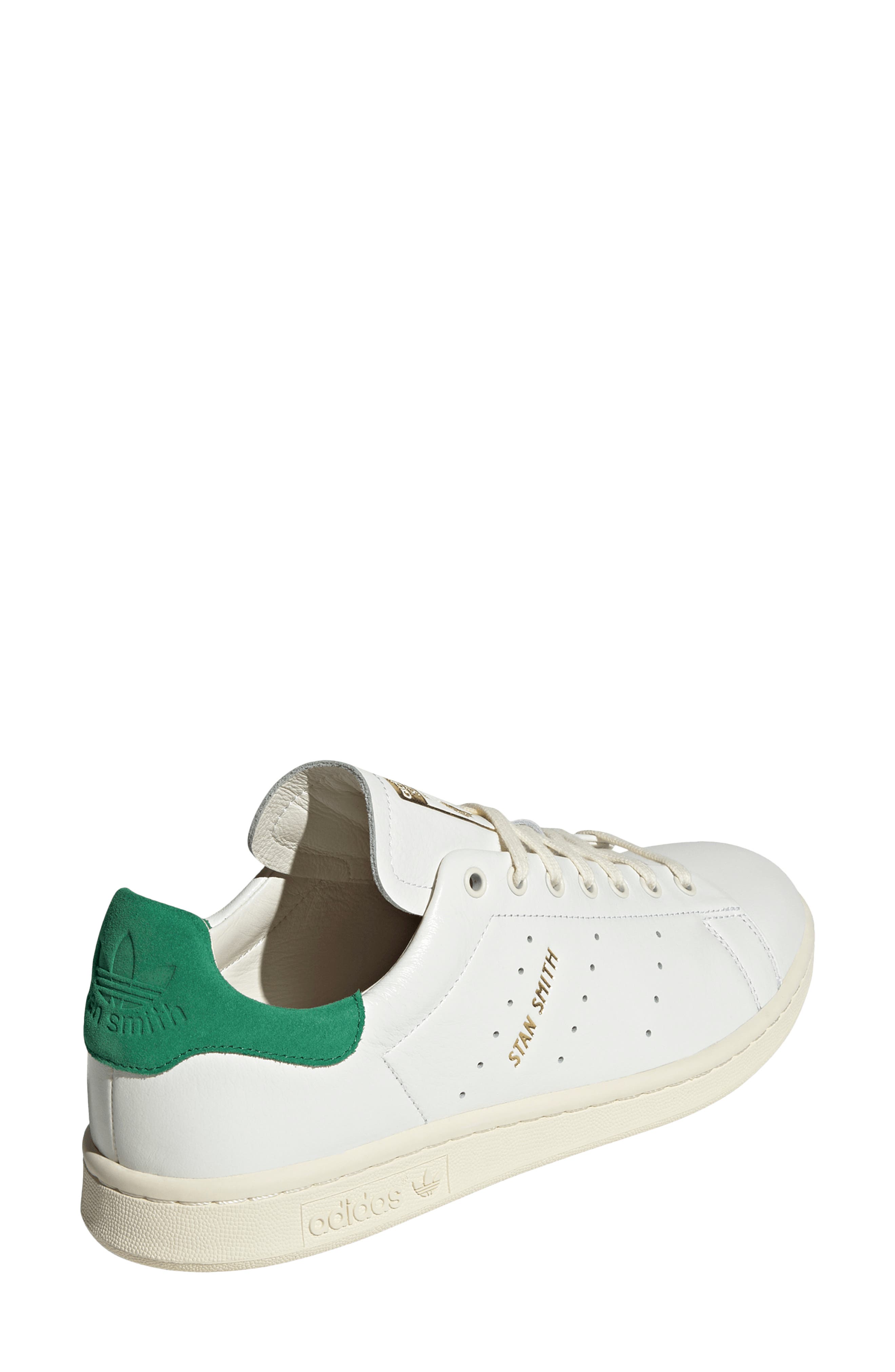adidas Gender Inclusive Stan Smith Lux Sneaker, Alternate, color, Cloud White/Cream White/Green