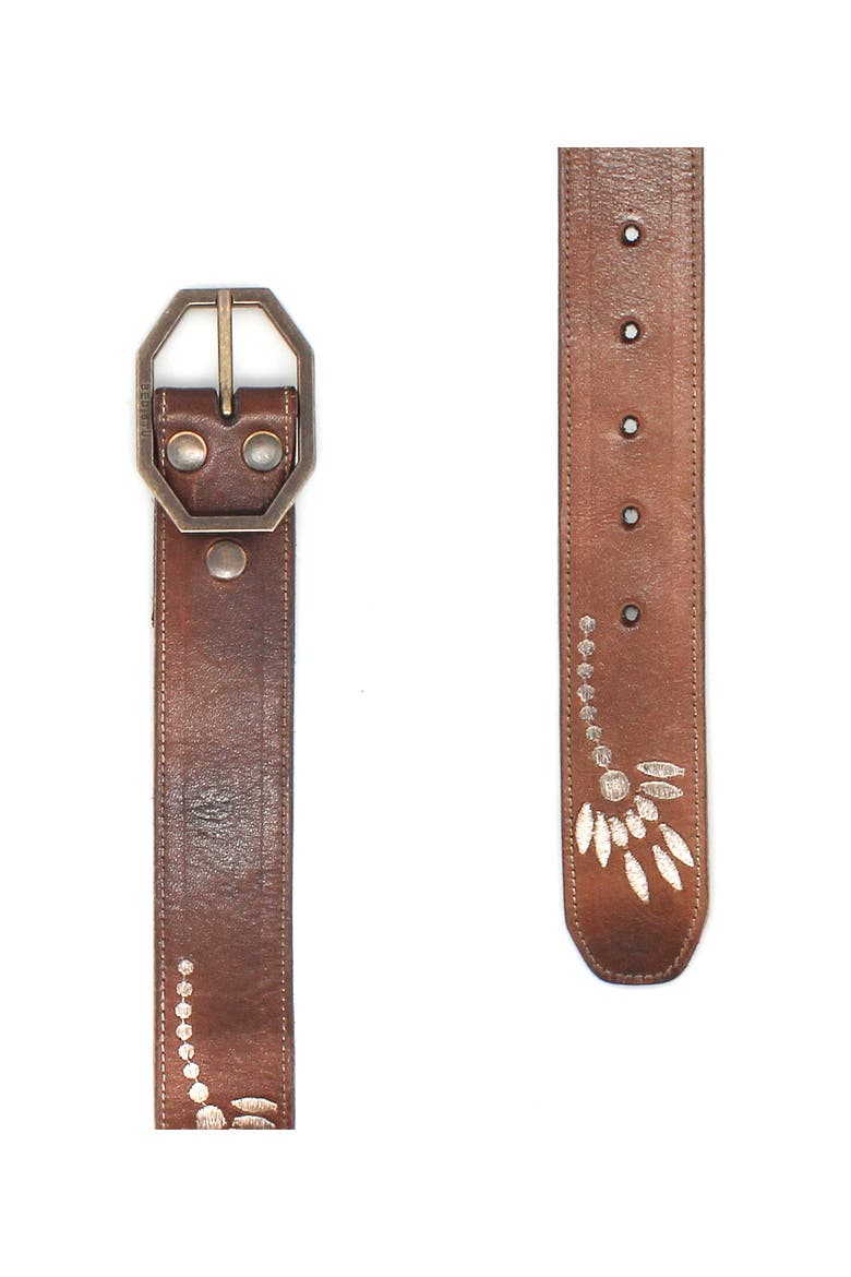 Mohawk Belt, Alternate, color, Teak Rustic