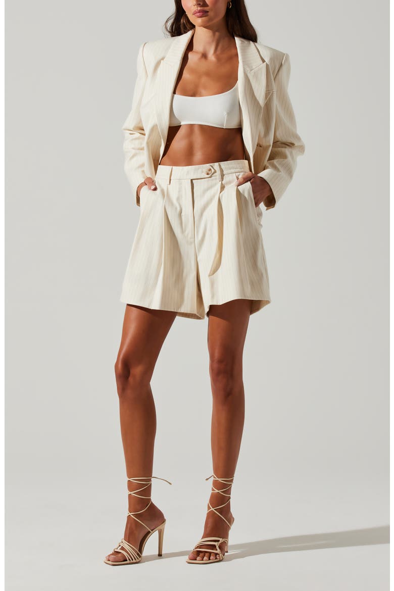 Preston Shorts, Alternate, color, OFF WHITE STRIPE