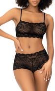 Mapale Lace Bralette & Boyshorts Set