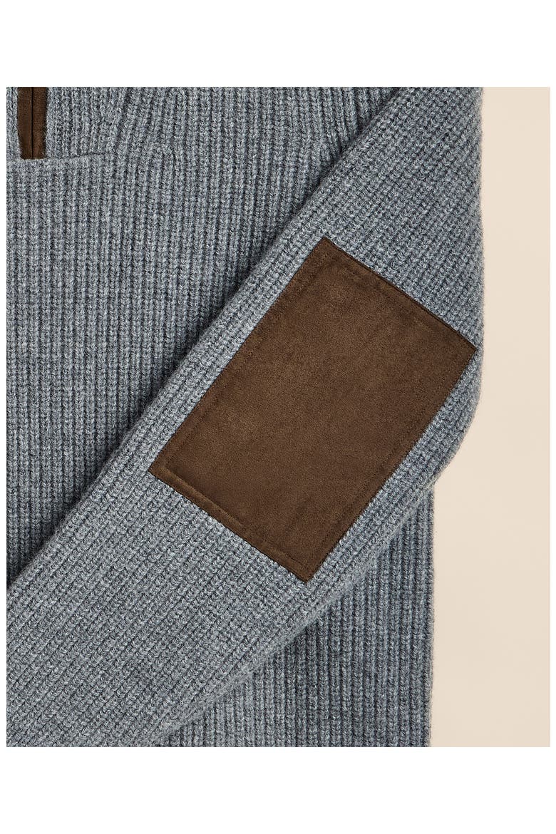 Wool Quarter Zip Sweater, Alternate, color, GREY MIX