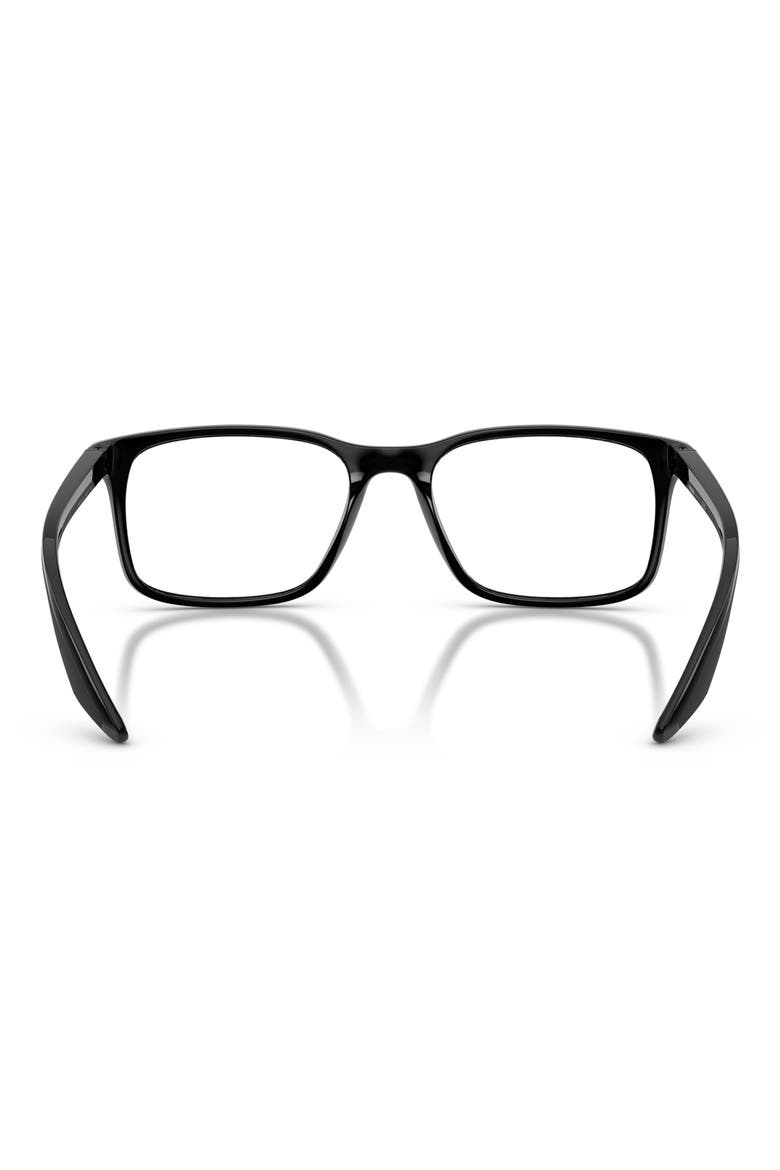 54mm Pillow Optical Glasses, Alternate, color, BLACK