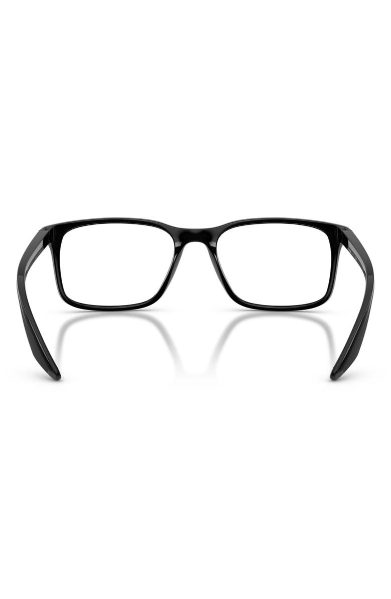 Prada Linea Rossa 54mm Pillow Optical Glasses, Alternate, color, Black