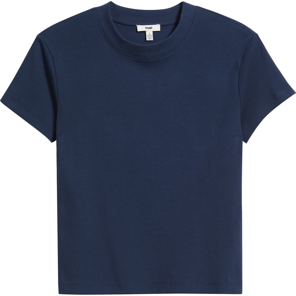 Mavi Jeans Slim Fit Stretch Cotton T-shirt In Blue