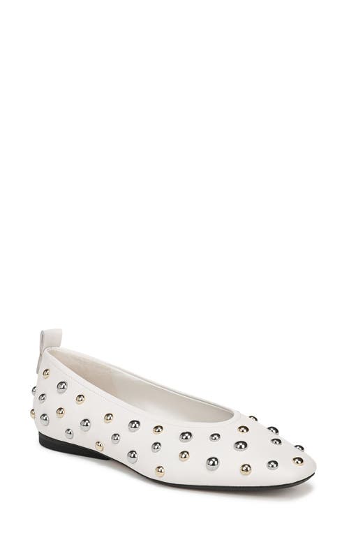 27 Edit Naturalizer Carla Stud Ballet Flat In White