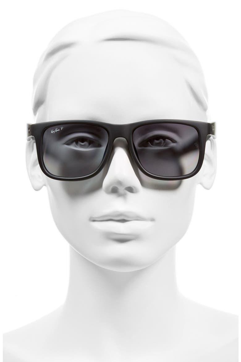 54mm Sunglasses, Alternate, color, DARK GREY/ BLACK