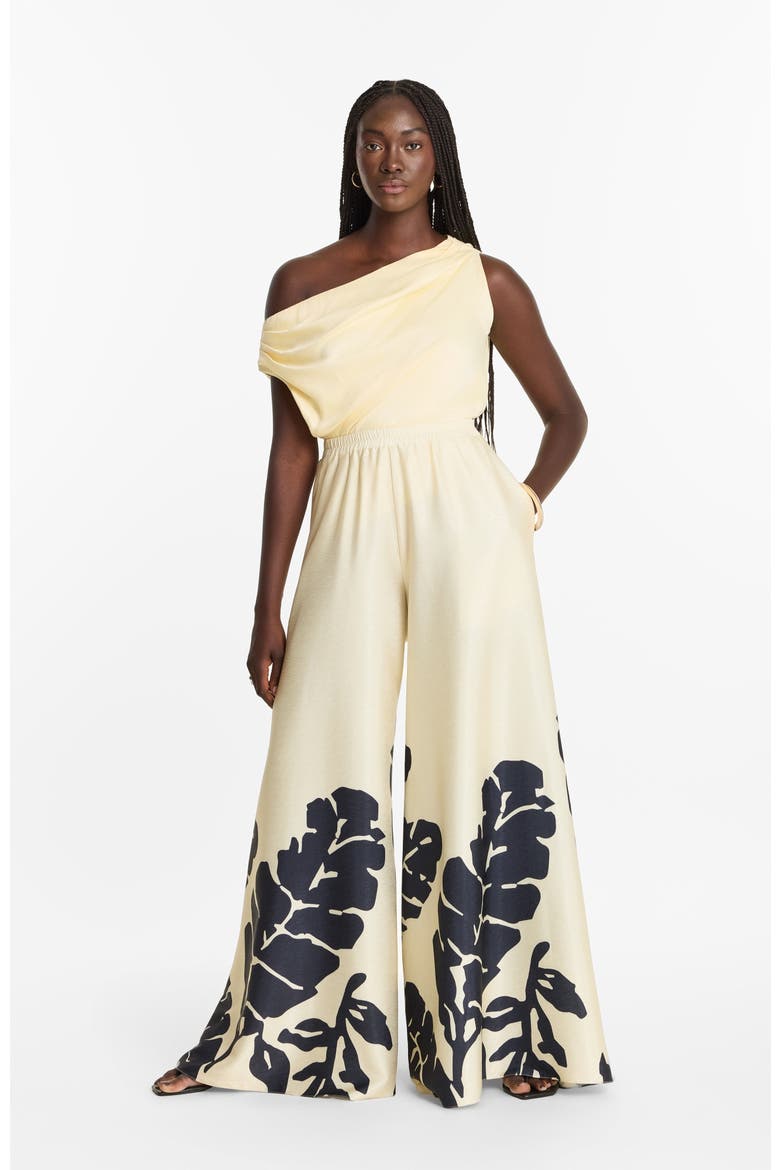 Nala Noir Wide-Leg Palazzo Jant Pants, Main, color, Nala Noir