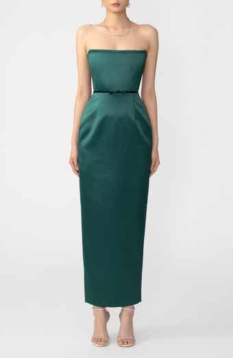SAU LEE Taylor Satin Gown