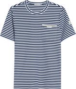Moncler Stripe Stretch Cotton T-Shirt