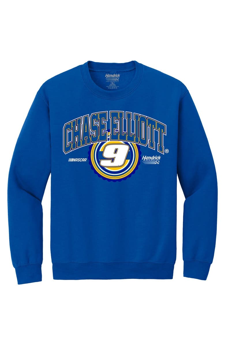 HENDRICK MOTORSPORTS TEAM COLLECTION Men's Hendrick Motorsports Team Collection Royal Chase Elliott Name & Number Sweatshirt, Alternate, color, Royal