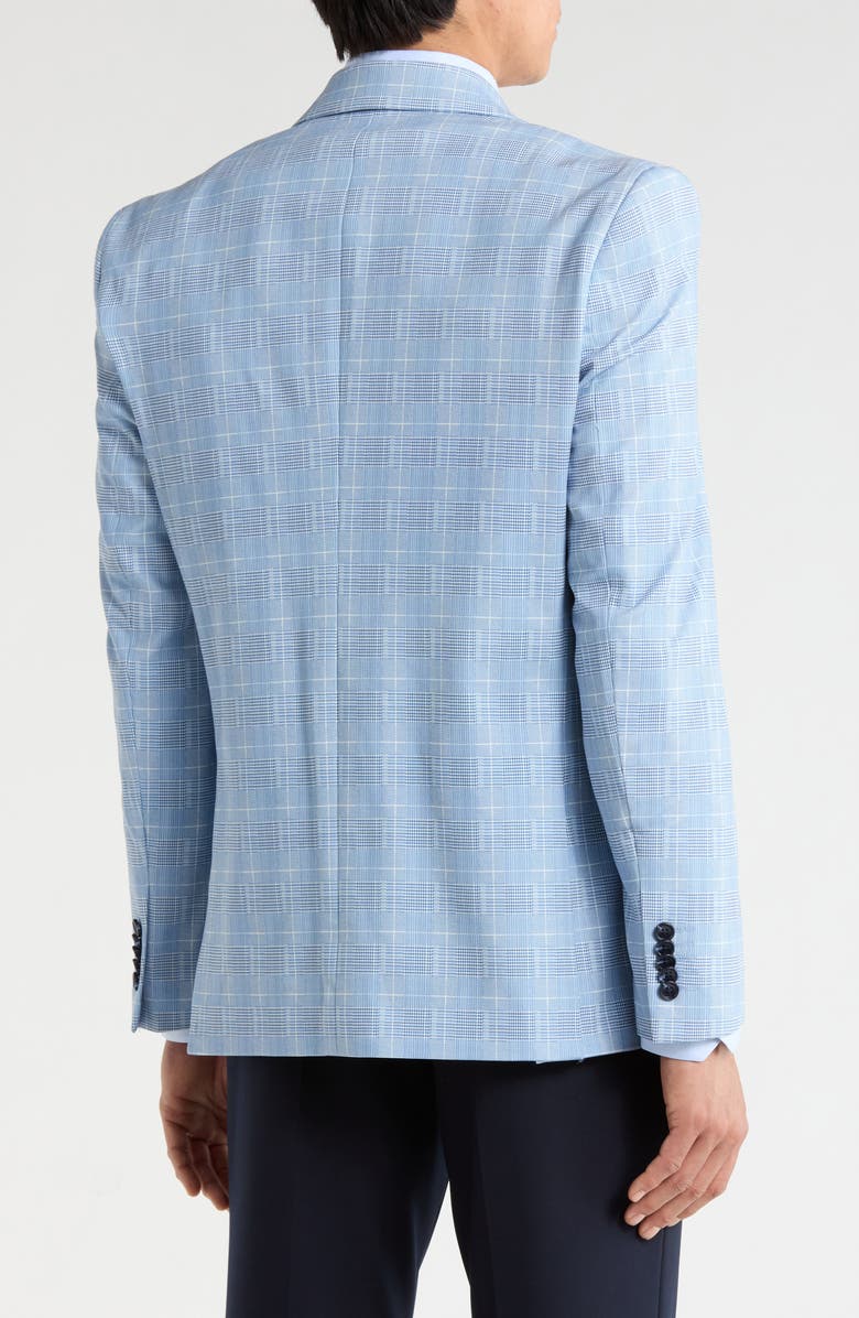 SOUL OF LONDON Plaid Blazer, Alternate, color, Light Blue