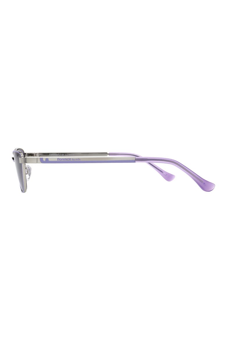 56mm Cat Eye Sunglasses, Alternate, color, SILVER PURPLE