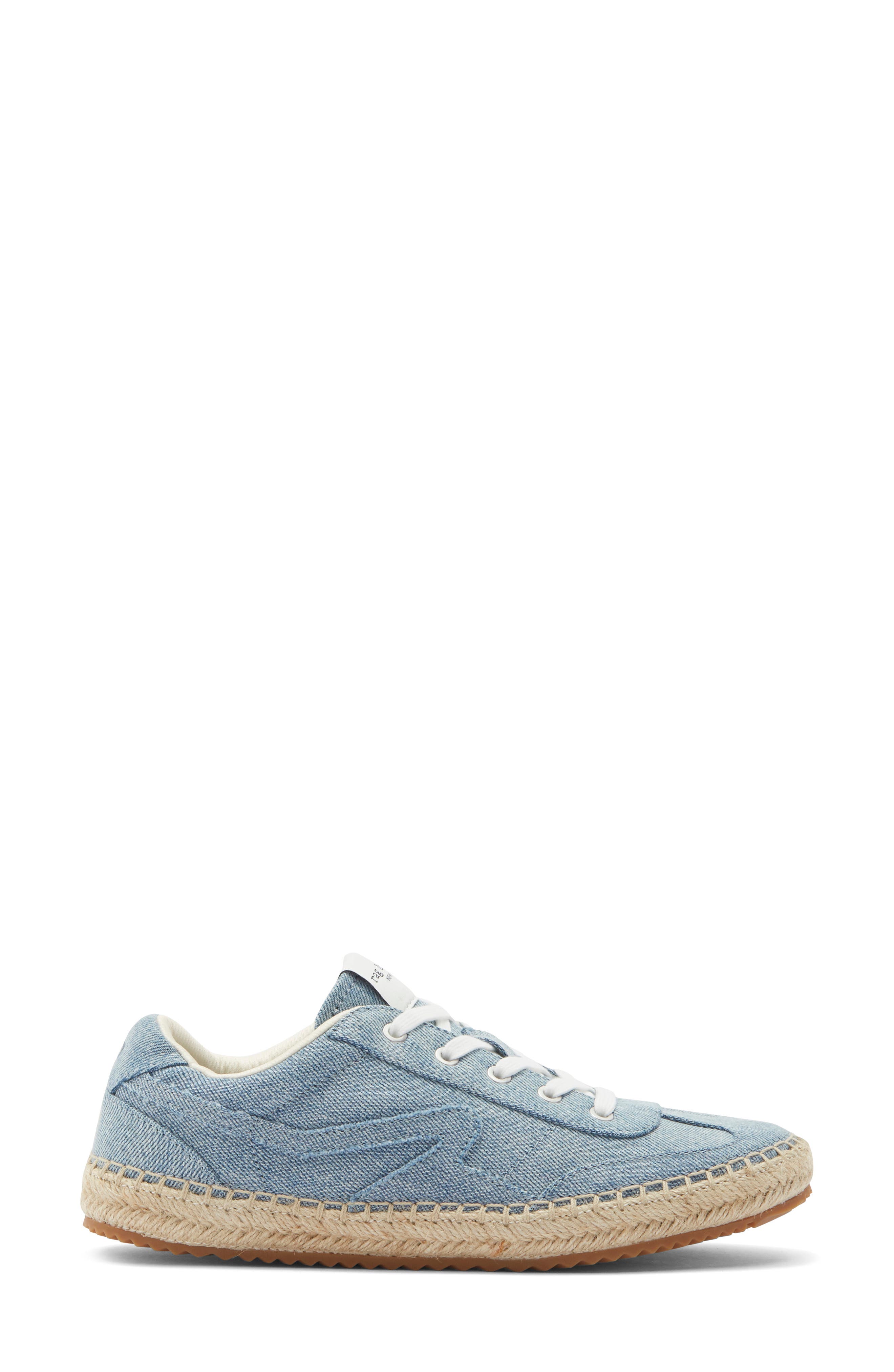 rag & bone Retro Sneaker, Alternate, color, Light Wash Denim