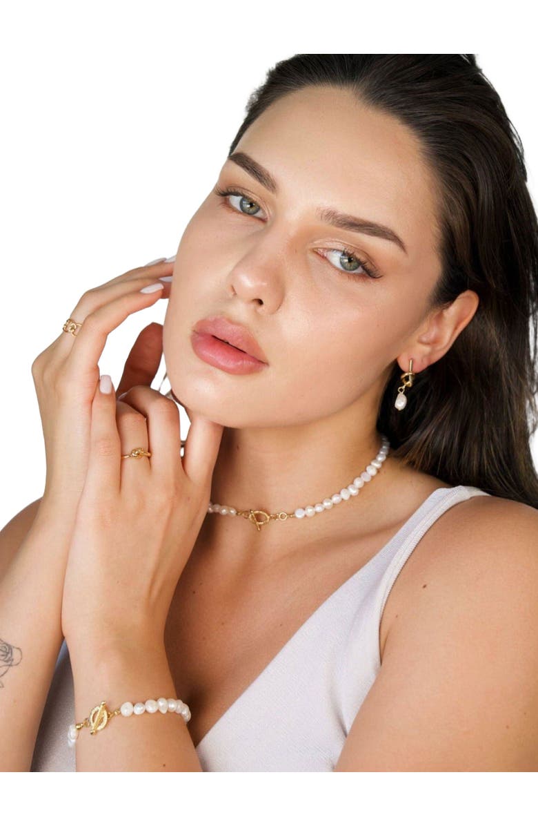 DLORIA Pearl Necklace Freshwater Pearl Necklace with Baroque Freshwater Pearls, Alternate, color, 