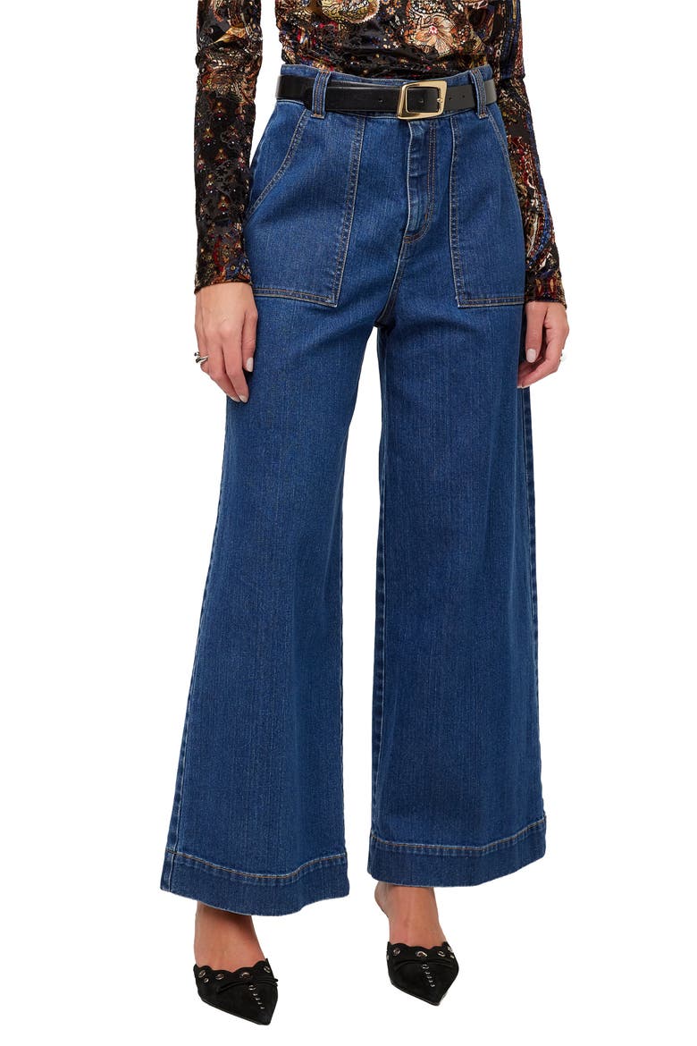 Ryder High Waist Wide Leg Jeans, Alternate, color, DENIM