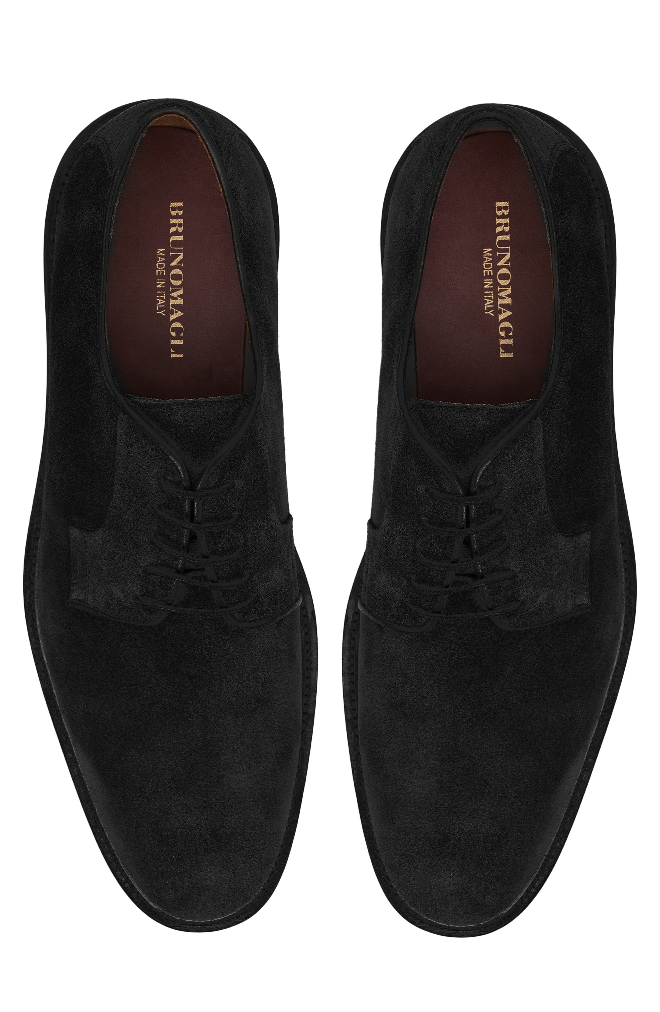 Vasto Suede Plain Toe Derby, Alternate, color, BLACK SUEDE