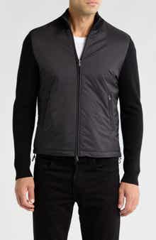 Bruno Magli Wool & Nylon Zip Jacket