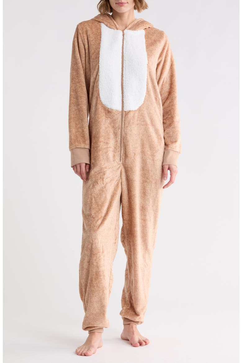 Hooded Jumpsuit, Main, color, REINDEER HEATHER