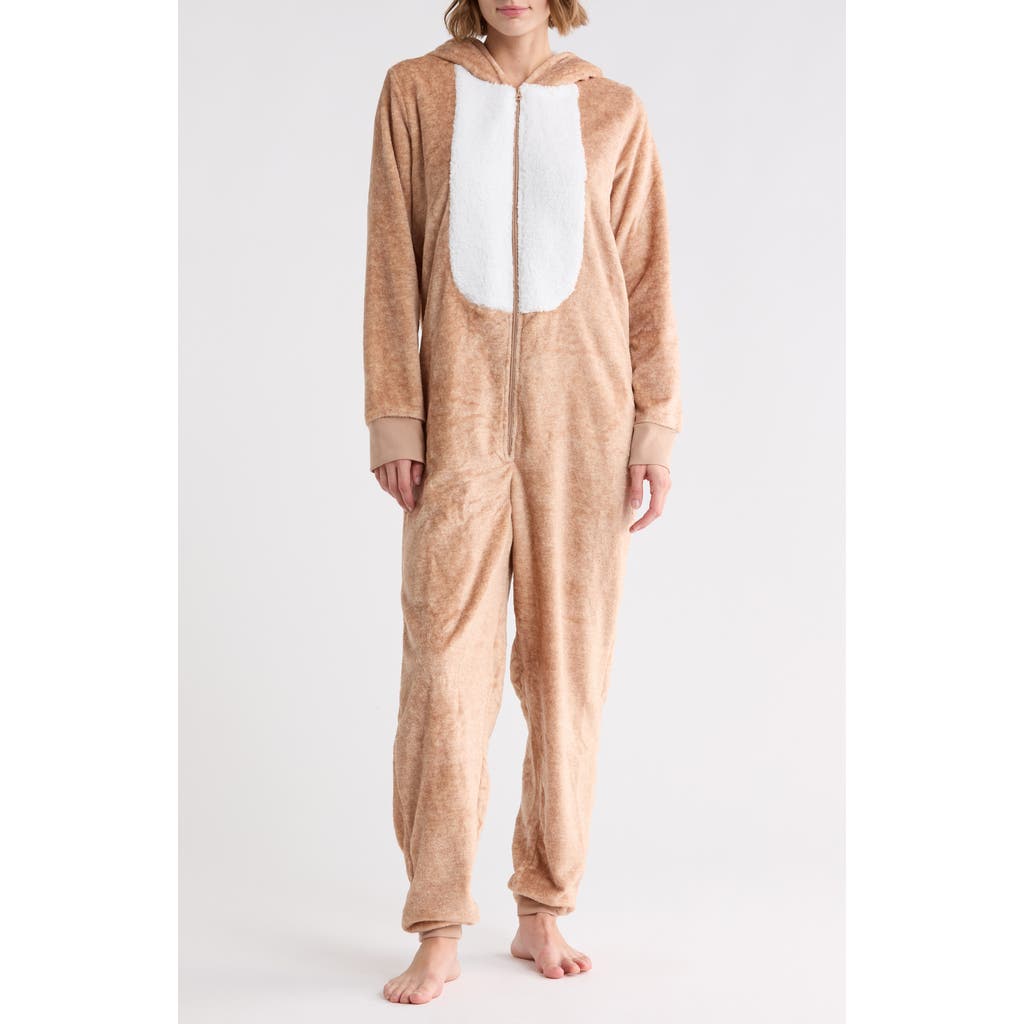 Jaclyn Hooded Jumpsuit In Reindeer Heather